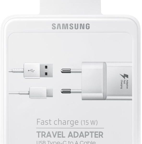 Samsung Travel Adapter with USB-A to USB-C Cable 15W USB-A Original White (EP-TA20EWECGWW)